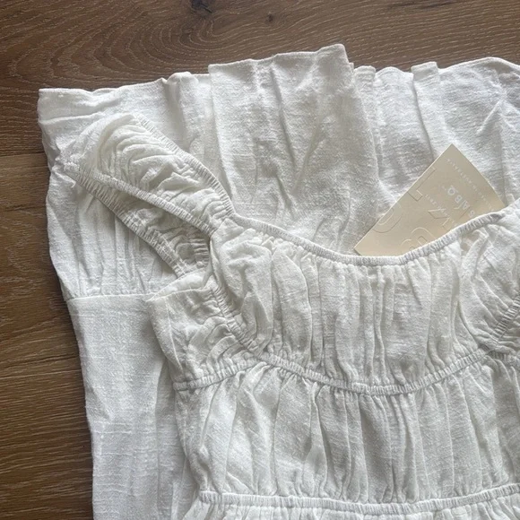 Sabo Skirt Fabi 100% Cotton White Dress, XS - Picture 9 of 10